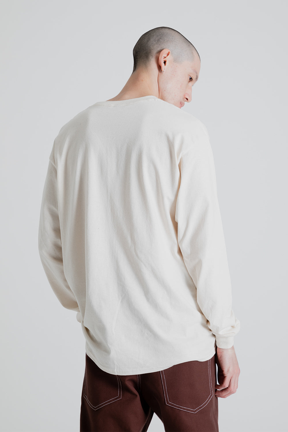 S.K. Manor Hill LS Butterfly T-Shirt in Natural