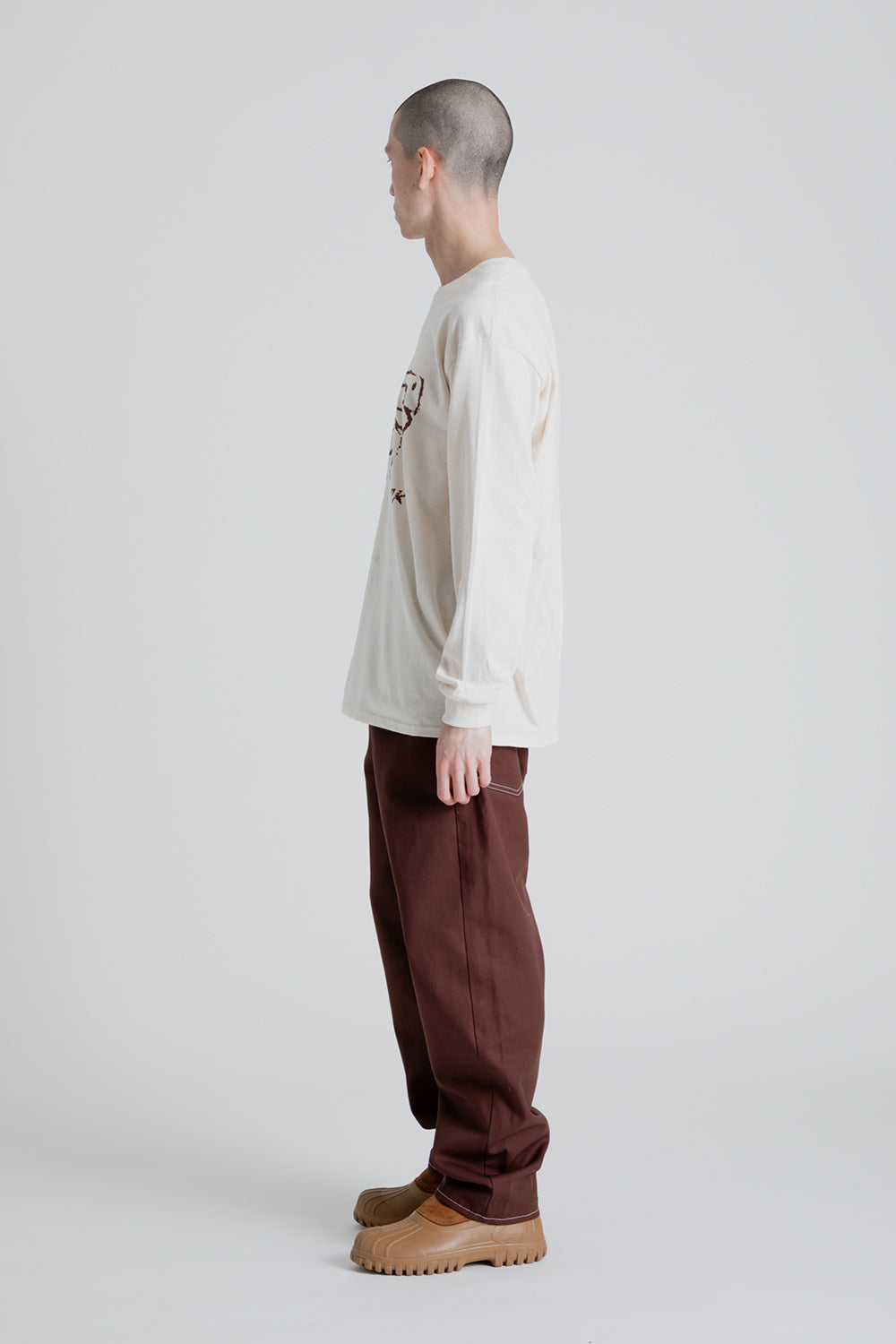 S.K. Manor Hill LS Butterfly T-Shirt in Natural