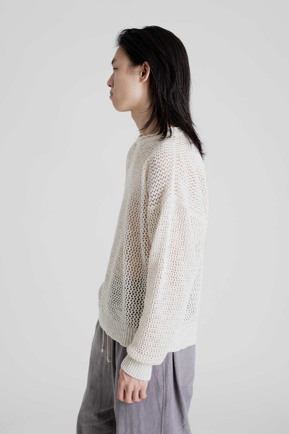 Open Knit Sweater - Natural - Wallace Mercantile Shop