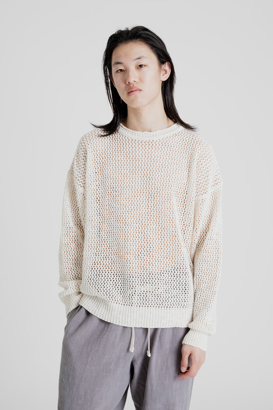 Open Knit Sweater - Natural - Wallace Mercantile Shop