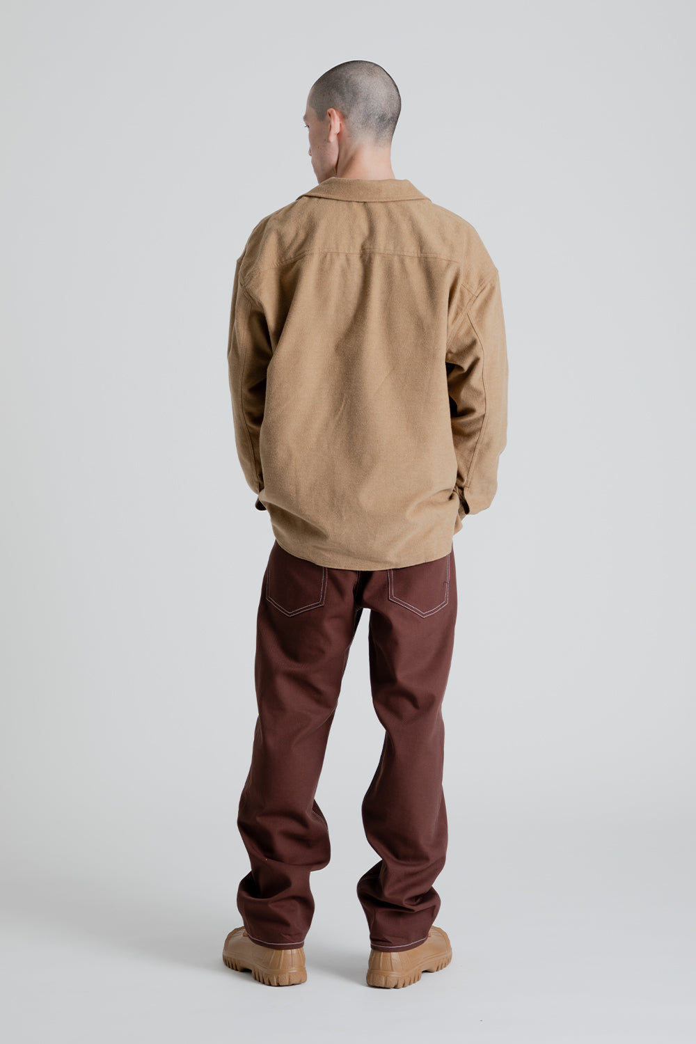 S.K. Manor Hill Park Shirt in Earth Cotton Flannel