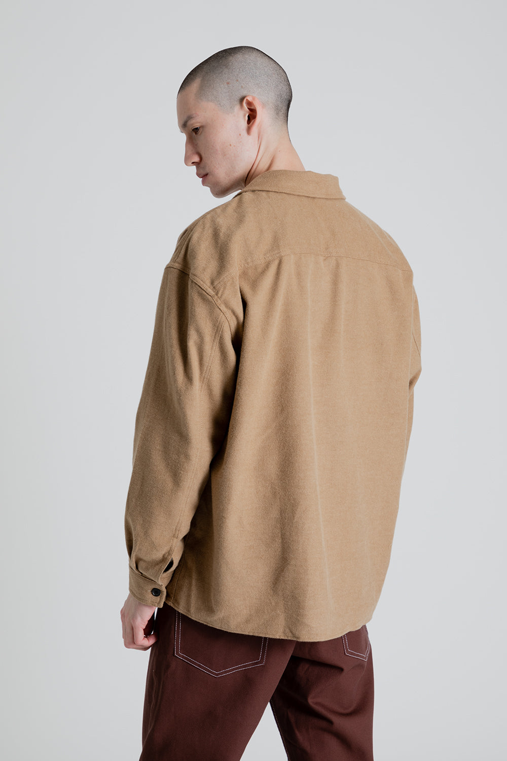 S.K. Manor Hill Park Shirt in Earth Cotton Flannel