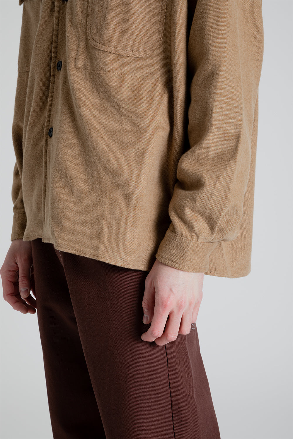 S.K. Manor Hill Park Shirt in Earth Cotton Flannel
