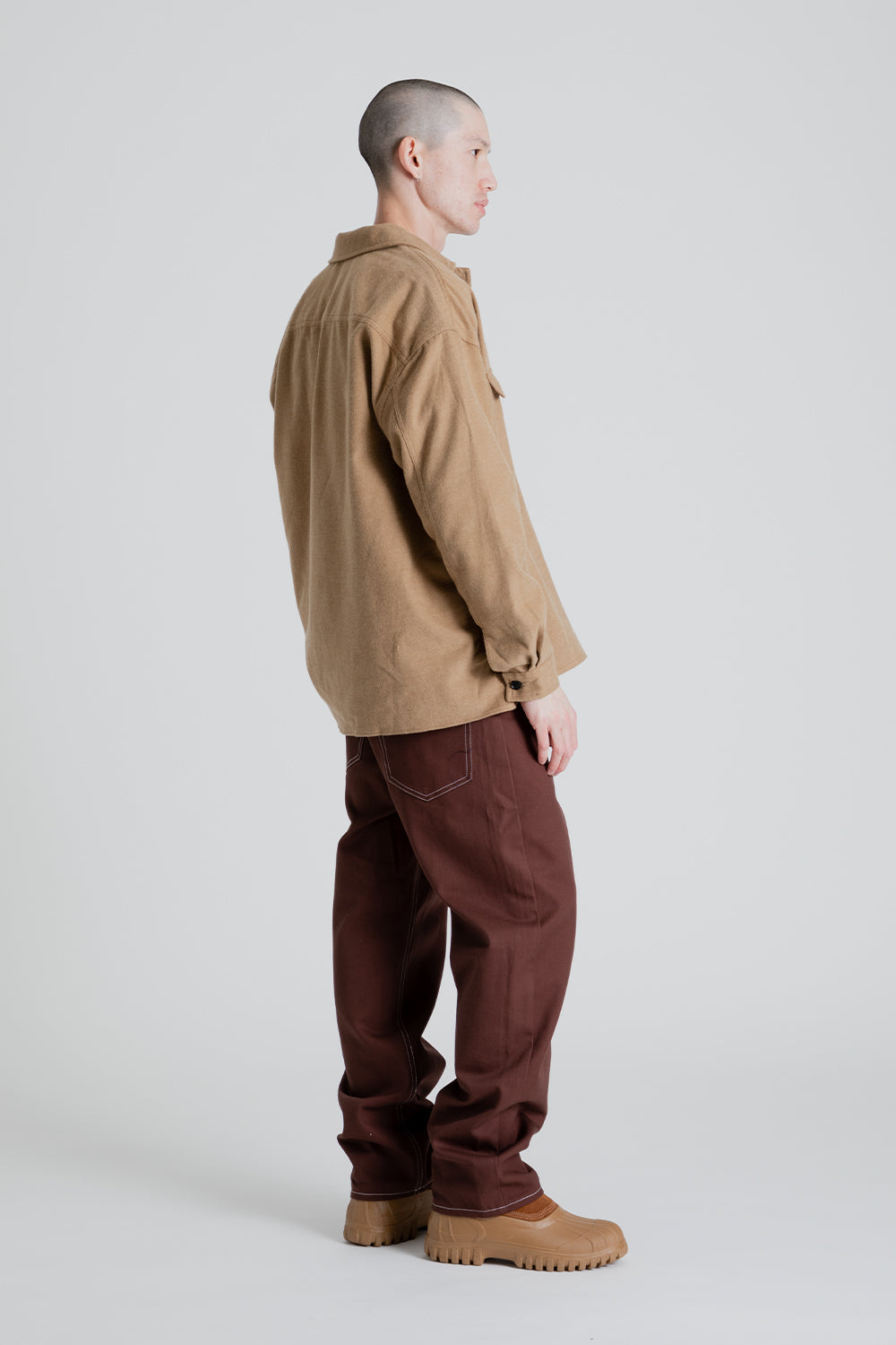 S.K. Manor Hill Ranch Pant in Brown Cotton Twill