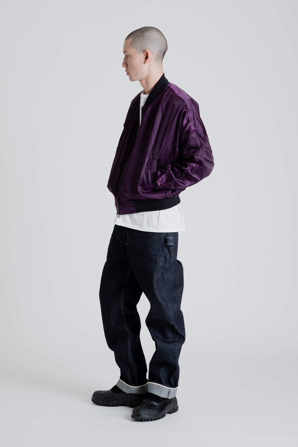 S.K. Manor Hill Reversible Bomber Jacket in Black