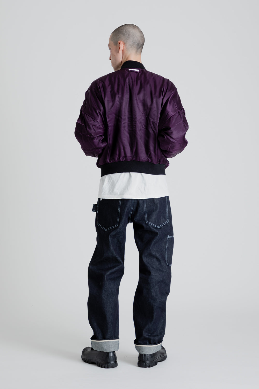 S.K. Manor Hill Reversible Bomber Jacket in Black