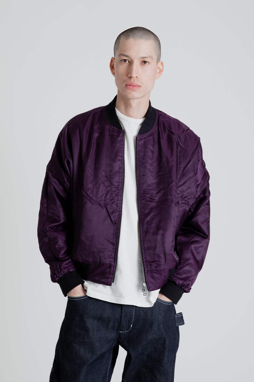 S.K. Manor Hill Reversible Bomber Jacket in Black