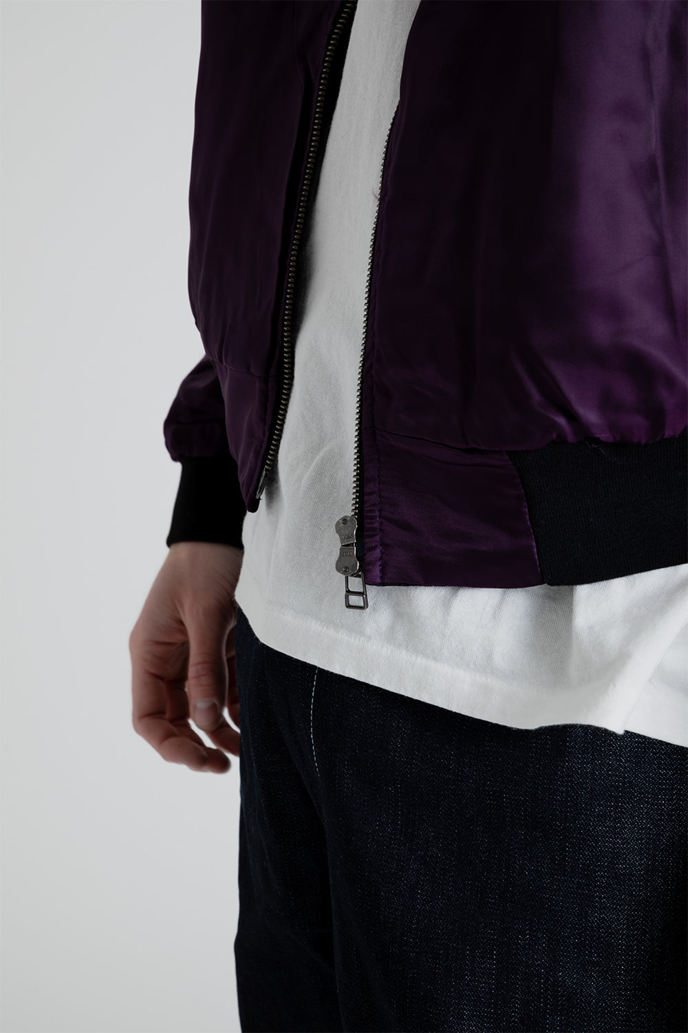 S.K. Manor Hill Reversible Bomber Jacket in Black