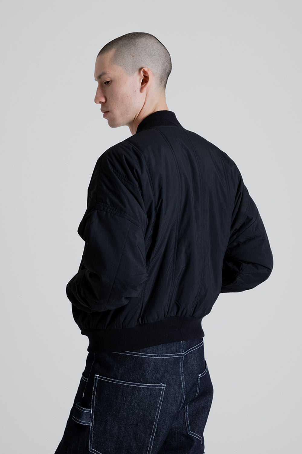 S.K. Manor Hill Reversible Bomber Jacket in Black