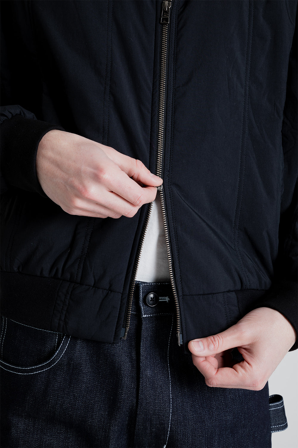 S.K. Manor Hill Reversible Bomber Jacket in Black