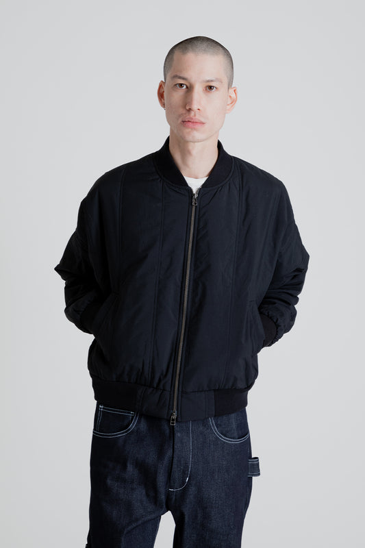 S.K. Manor Hill Reversible Bomber Jacket in Black