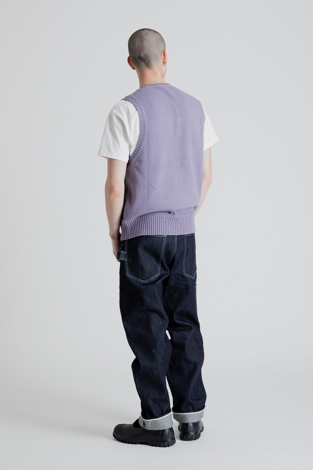S.K. Manor Hill Sweater Vest in Lavender