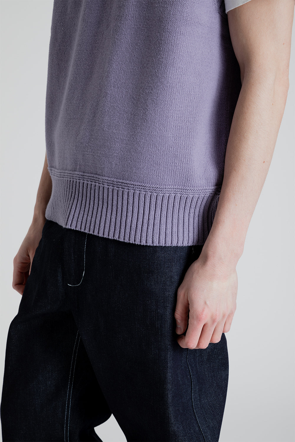 S.K. Manor Hill Sweater Vest in Lavender