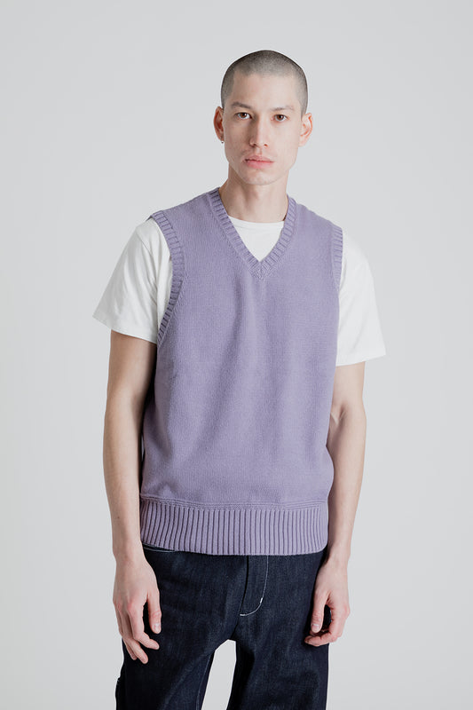 S.K. Manor Hill Sweater Vest in Lavender