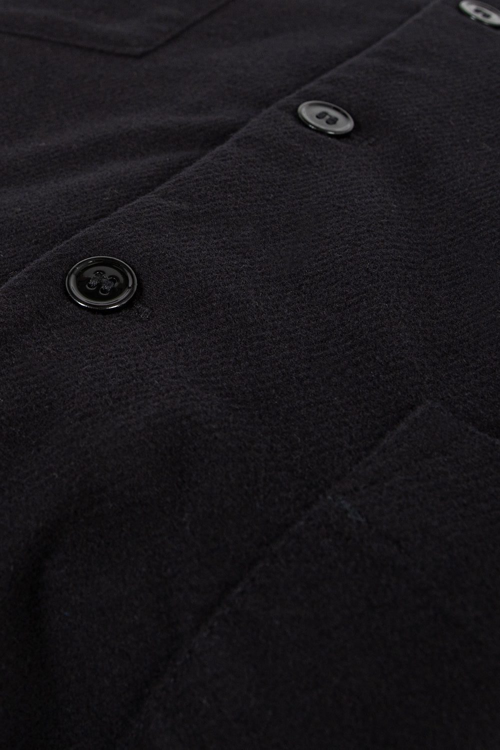 schnayderman's overshirt boxy moleskine twill black