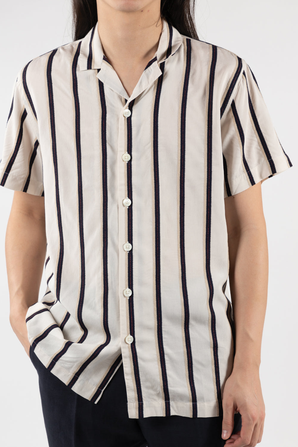 Schnaydermans-shirt-viscos-silk-terry-print-cream-blue-red