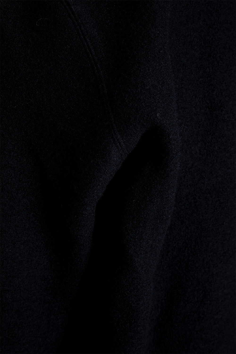 Schnayderman's Half Zip Boiled Wool in Black
