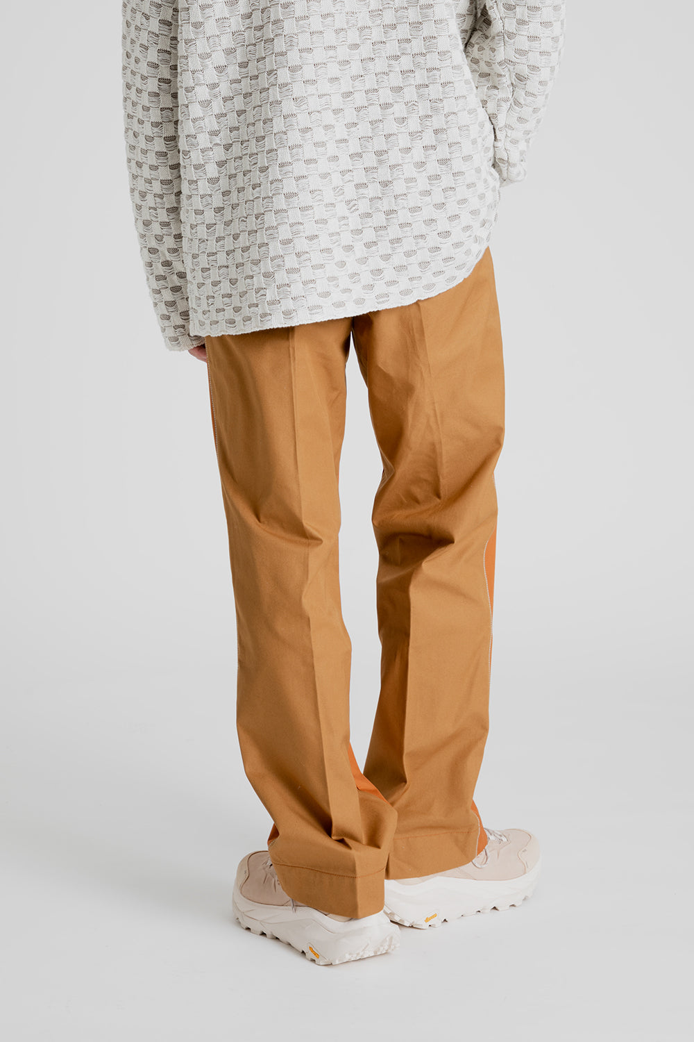 Schnayderman's Trousers Dalet Two Toned in Orange and Taupe