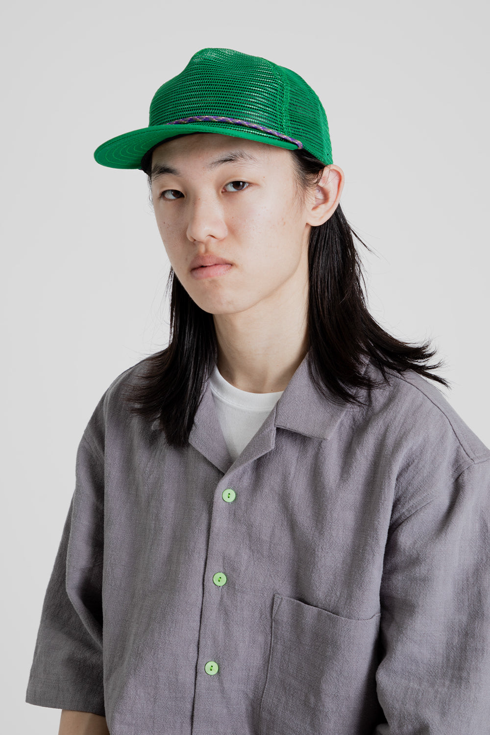 S.K Manor Hill Mesh Hat Green in Green Mesh