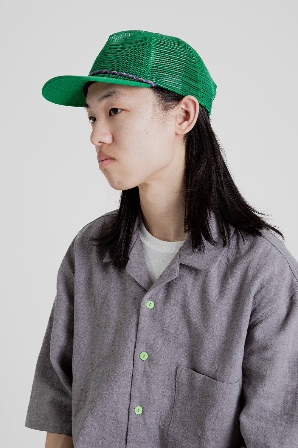 S.K Manor Hill Mesh Hat Green in Green Mesh