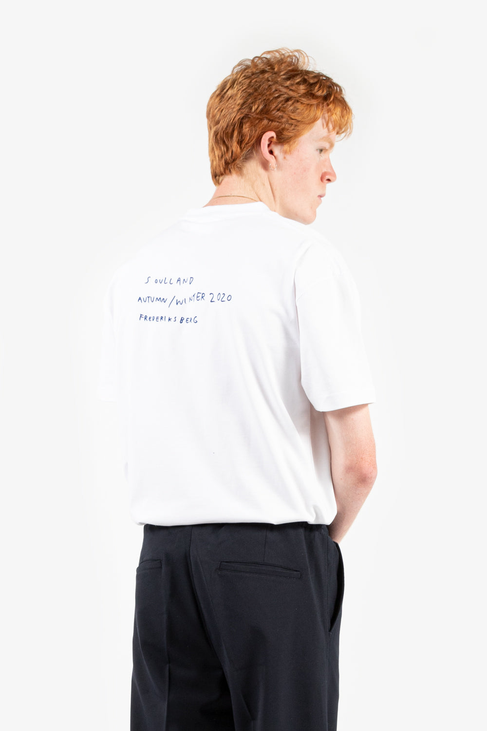 soulland commuters trilogy t-shirt in white