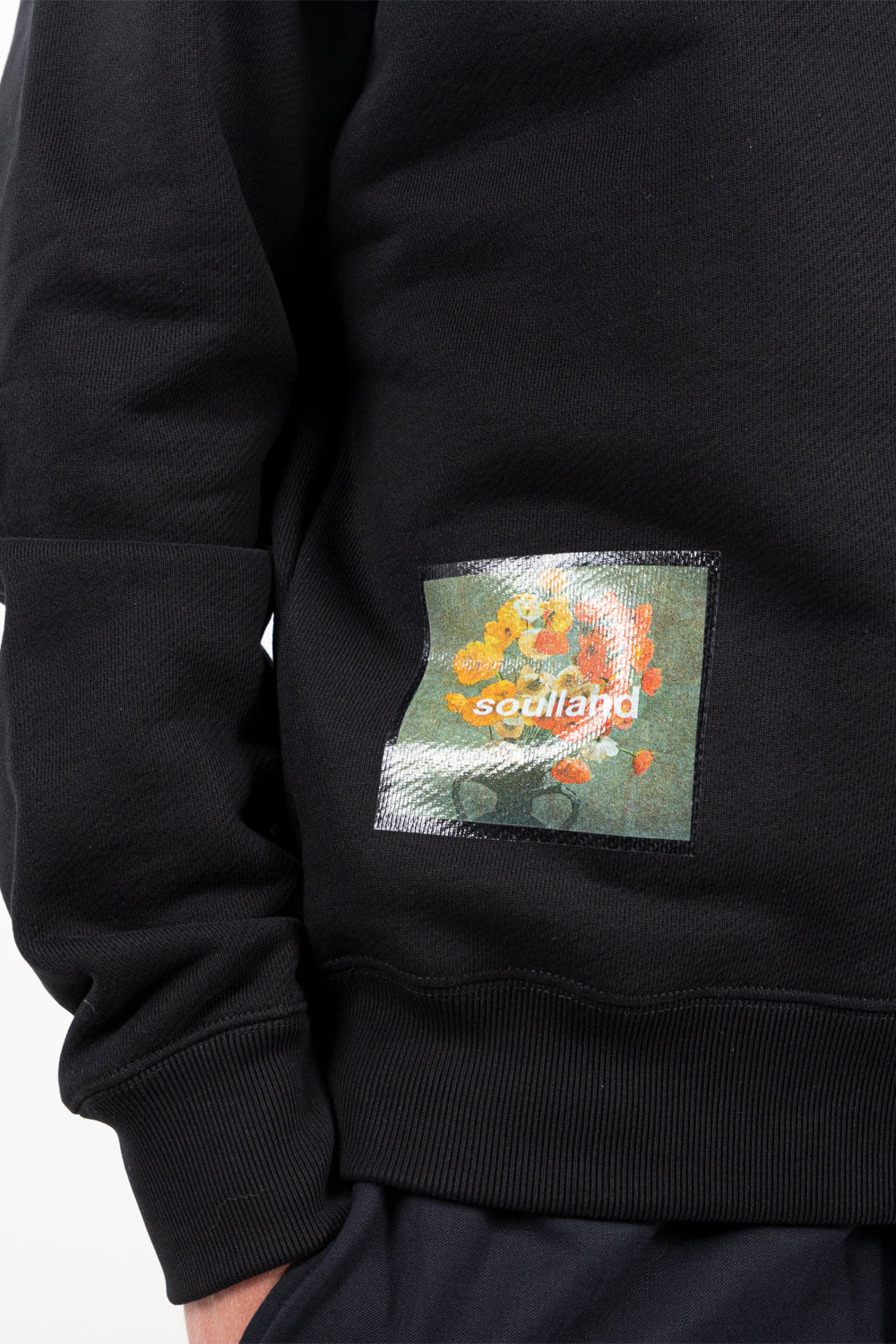 soulland stilleben sweatshirt in black