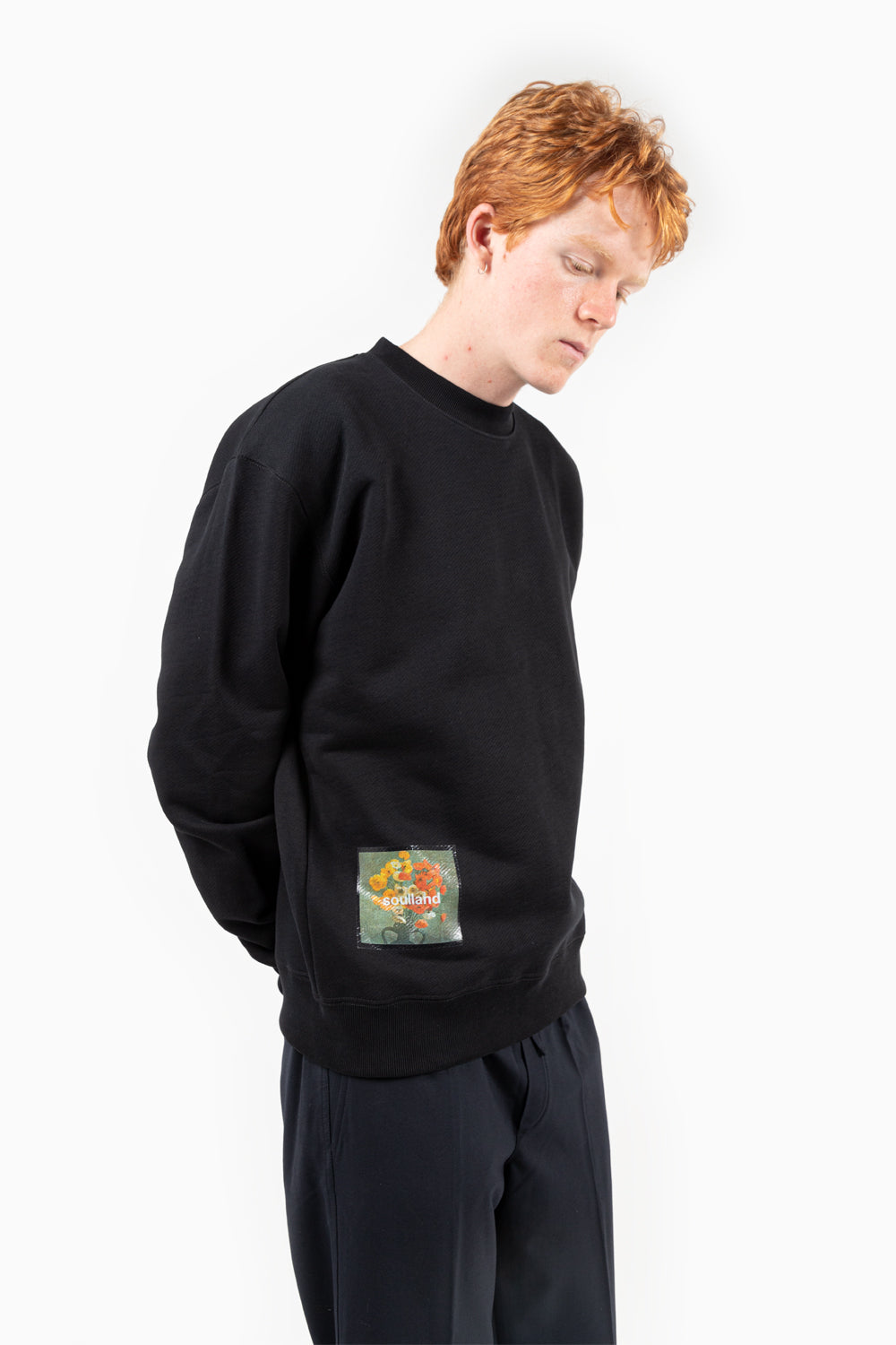 soulland stilleben sweatshirt in black