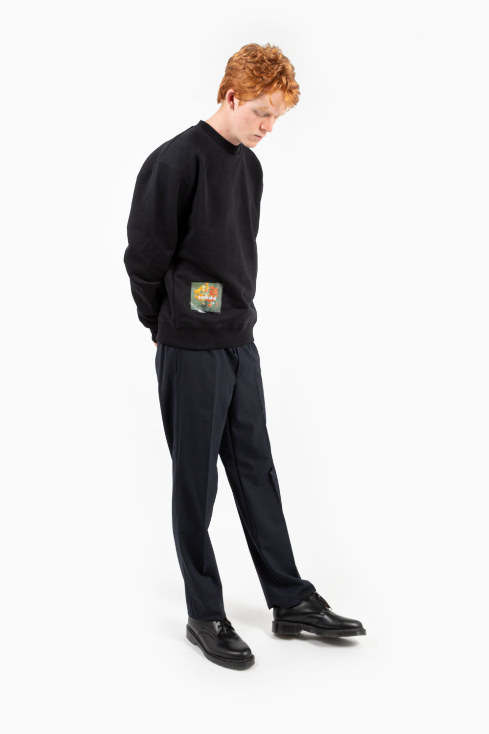 soulland stilleben sweatshirt in black