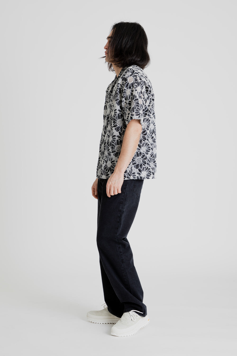 Sunflower Cayo Short Sleeve Shirt in Black