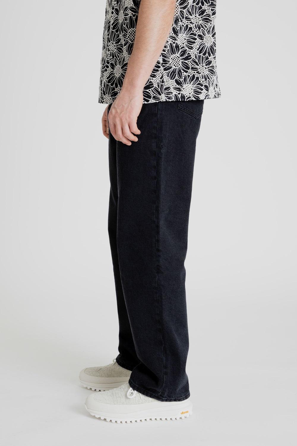 Sunflower Loose Denim in Washed Black