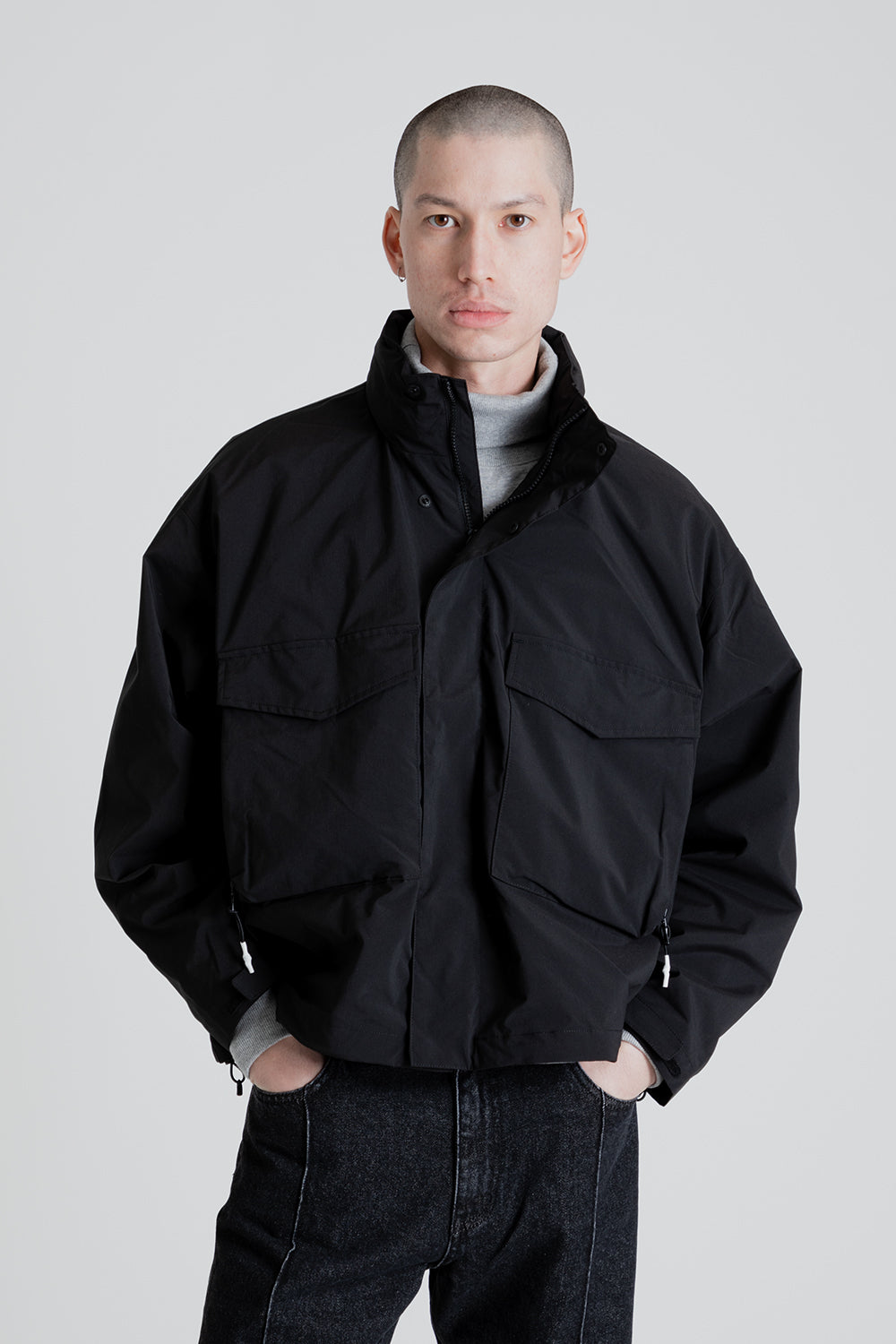 Uniform Bridge M65 Short Jacket in Black | Wallace Mercantile Shop