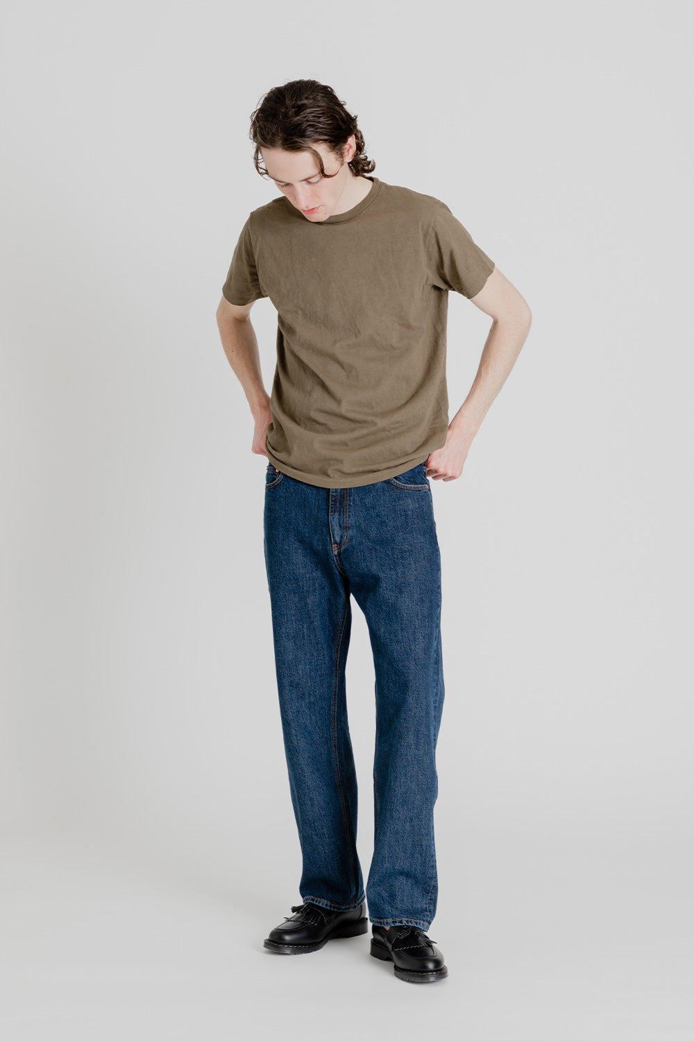 Velva Sheen 2 Pack Crewneck Tee in Olive
