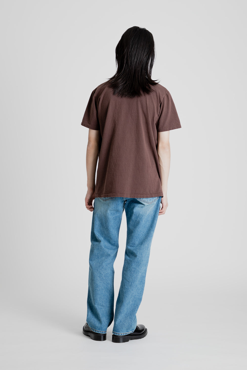 Velva Sheen Pigment Dyed Pocket Tee in Cocoa