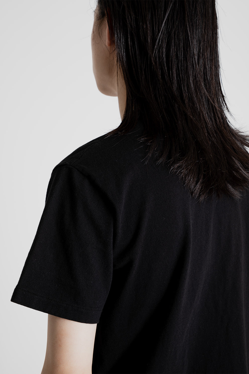 Velva Sheen Pigment Dyed Pocket Tee in Jet Black