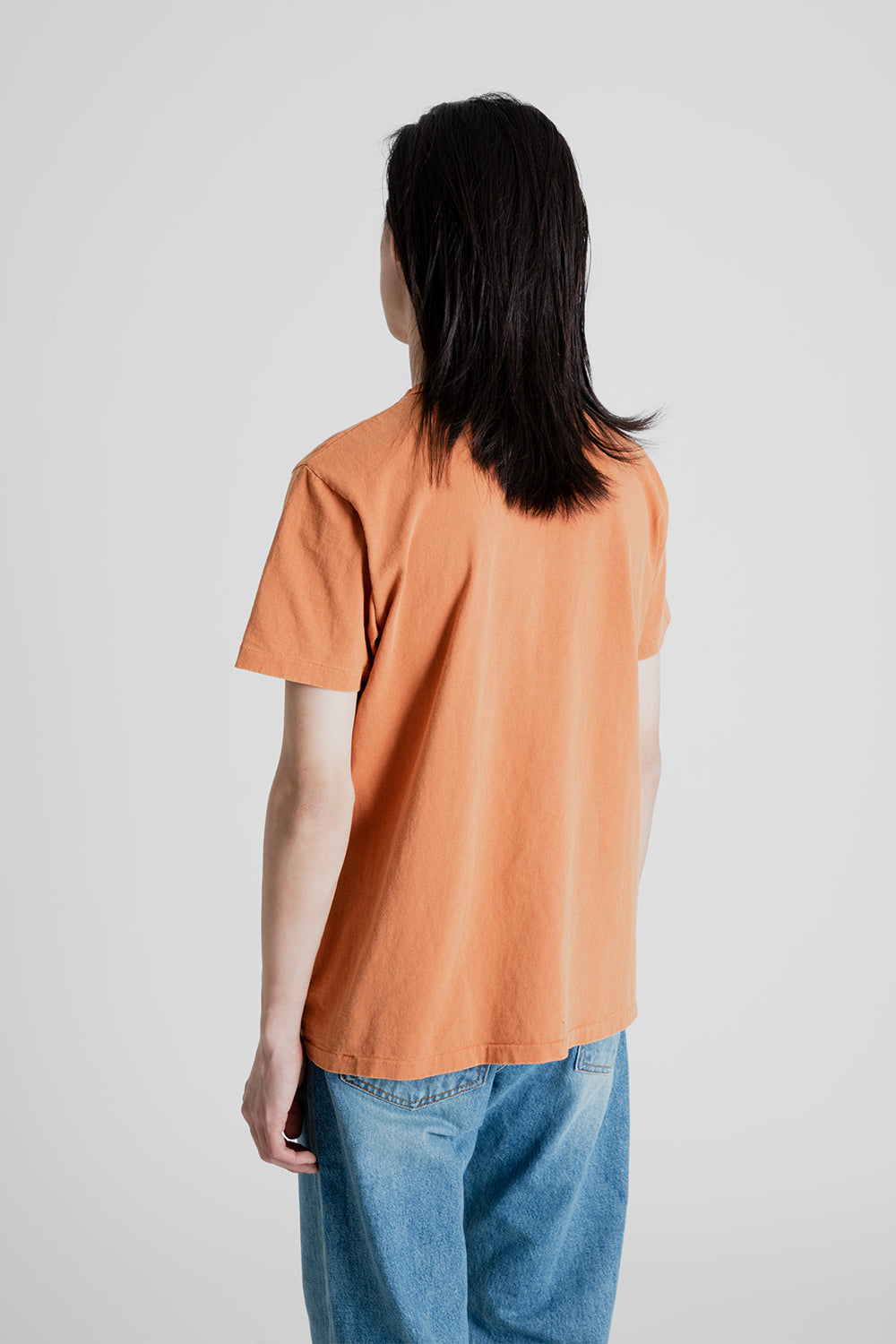 Velva Sheen Pigment Dyed Pocket Tee in Terracotta