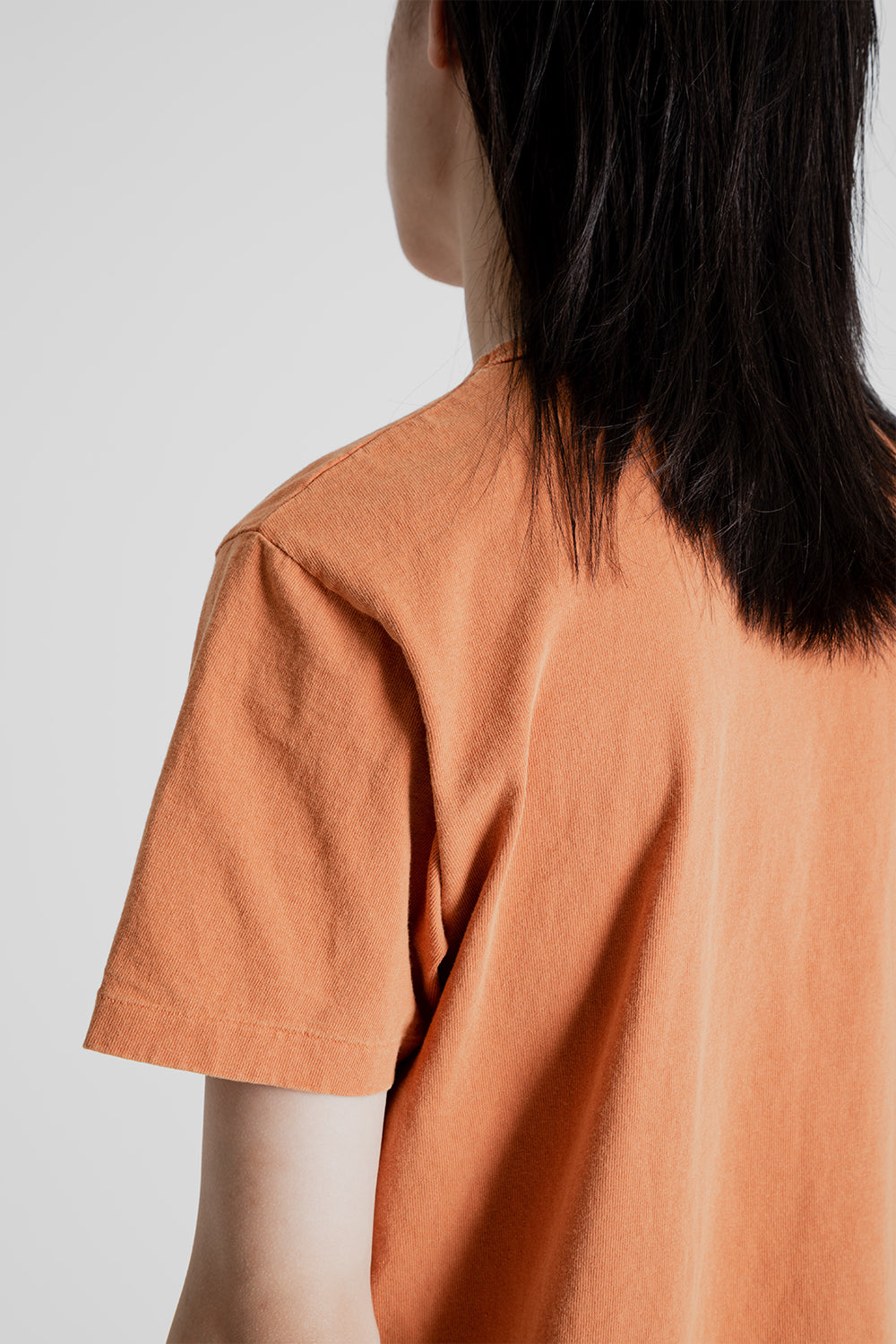 Velva Sheen Pigment Dyed Pocket Tee in Terracotta