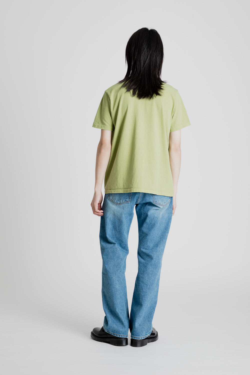 Velva Sheen Pigment Dyed Pocket Tee in V.Green
