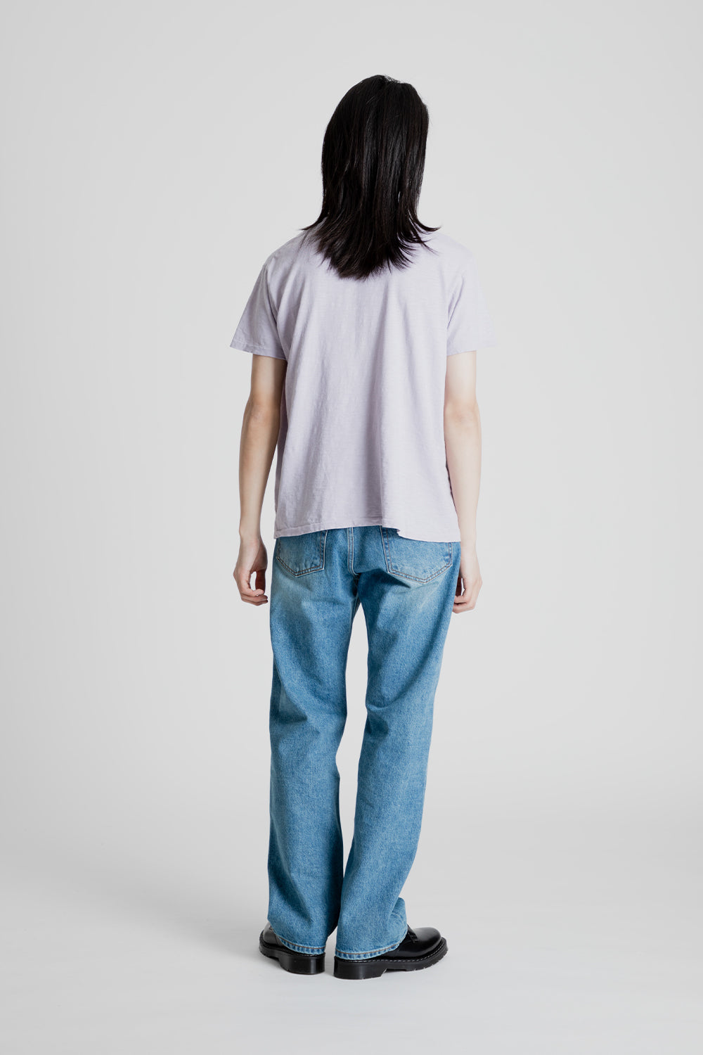 Velva Sheen Rolled Regular Short Sleeve Tee in Orchid