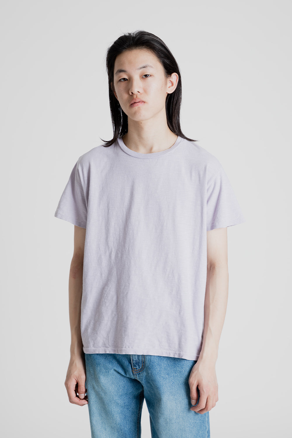 Velva Sheen Rolled Regular Short Sleeve Tee in Orchid