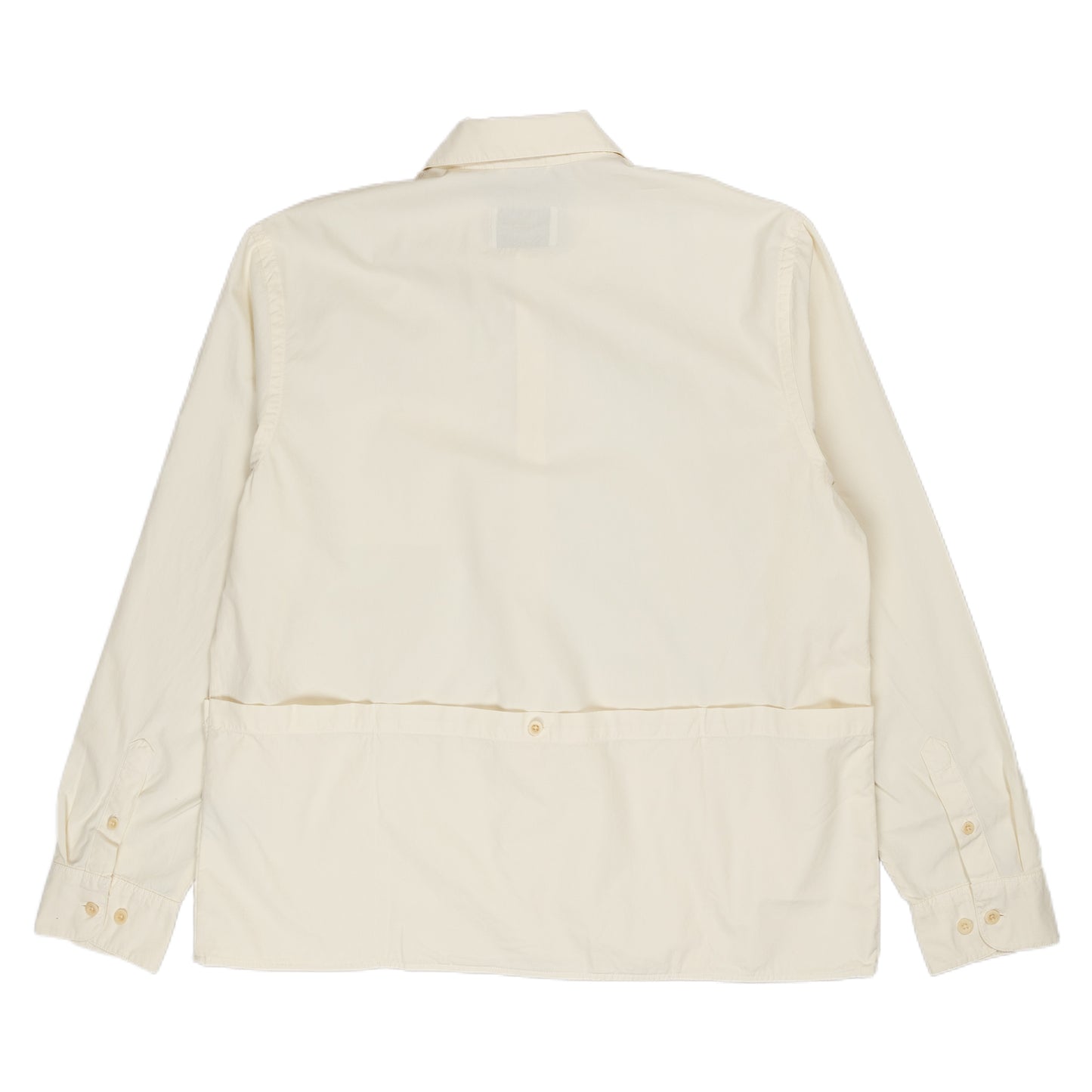 Albam Apron Pocket Gardening Shirt Ecru Back