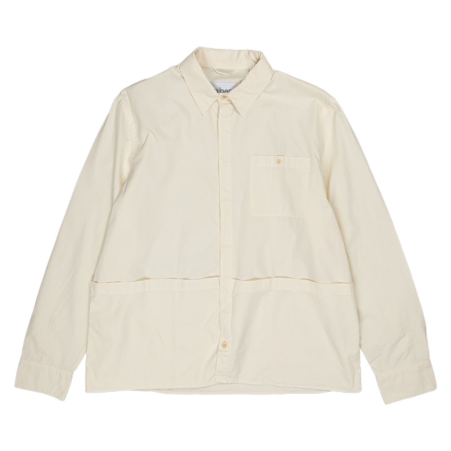 Albam Apron Pocket Gardening Shirt Ecru Front