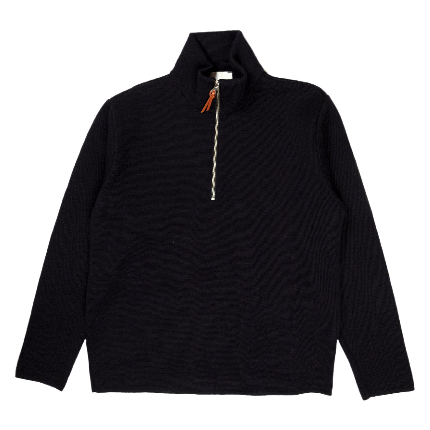 Milano Funnel Neck Pullover with Half Zip - Navy - Wallace Mercantile Shop