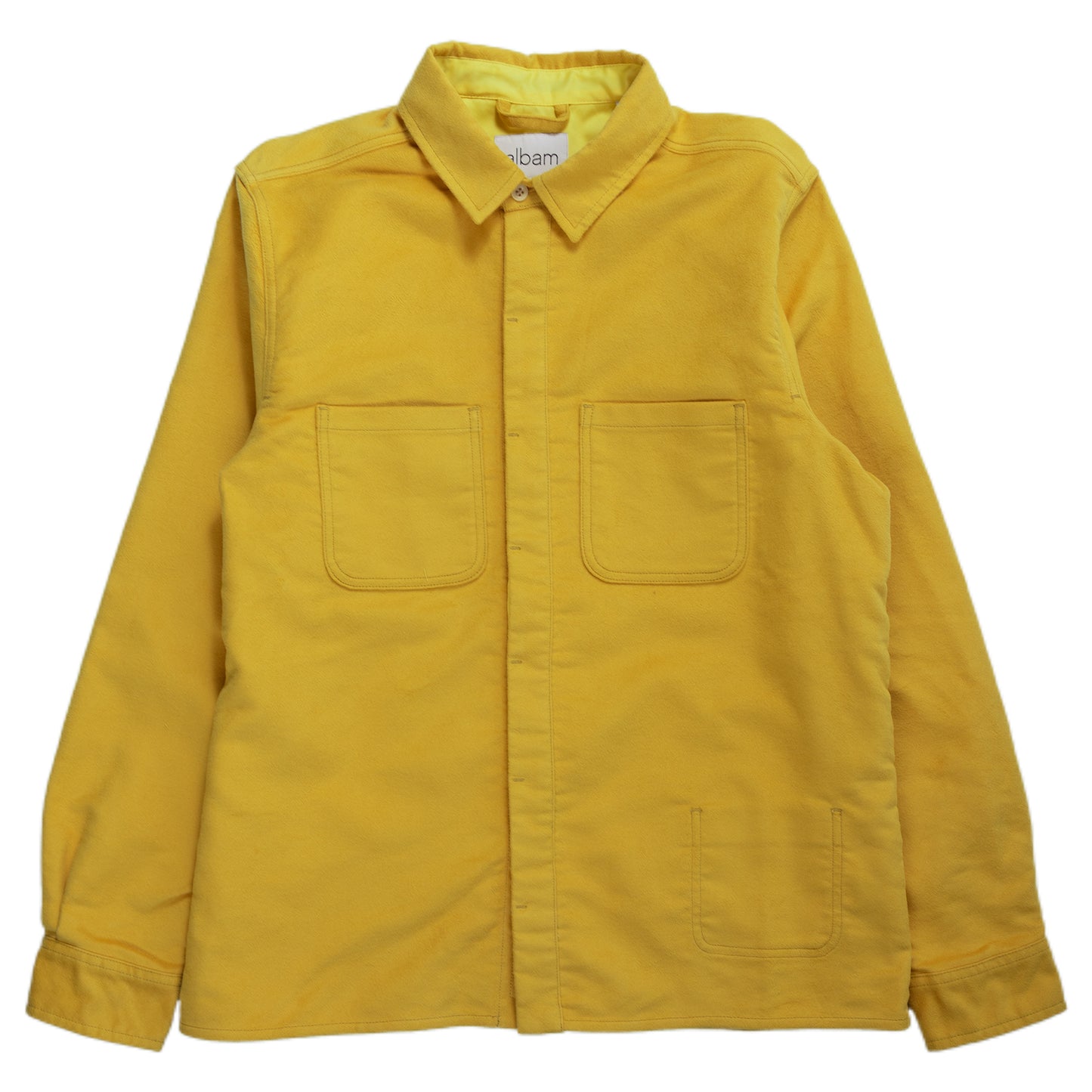 Albam Moleskin Duncan Shirt Overshirt Yellow Button Down