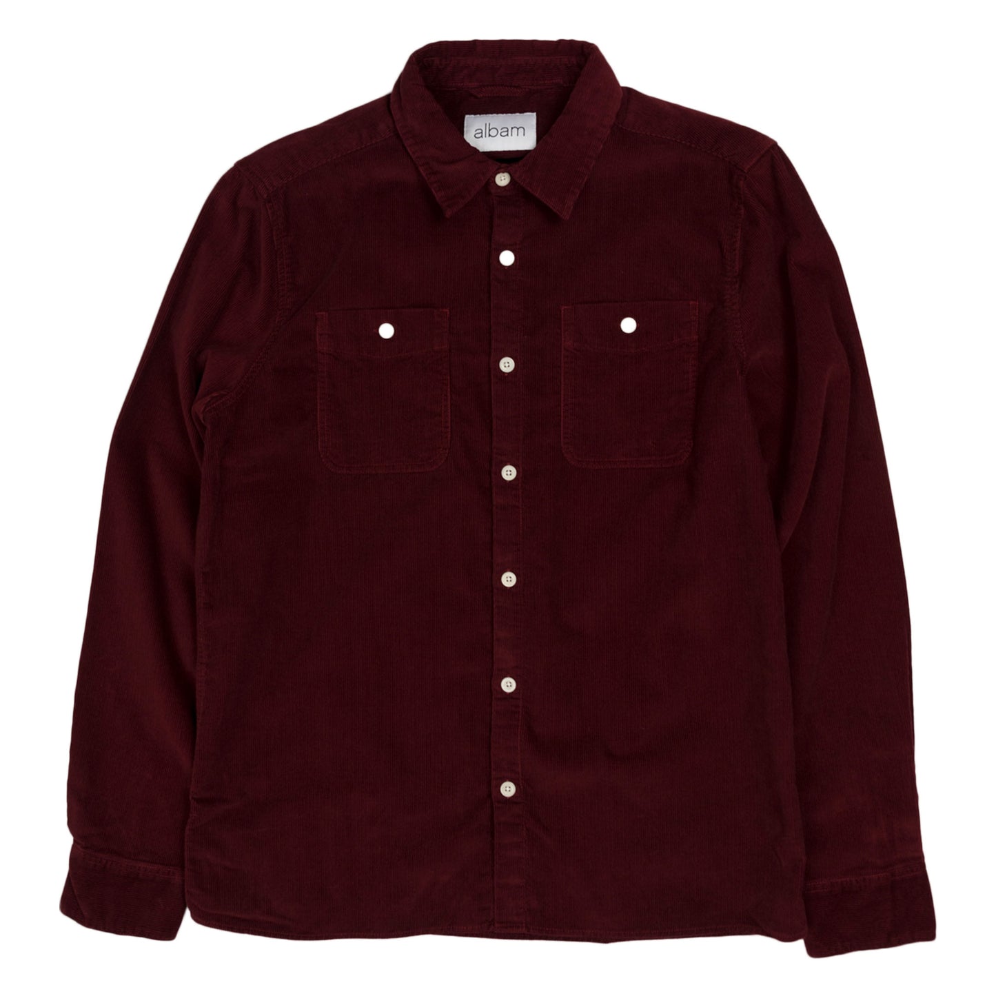 Albam Otto Corduroy Shirt in Maroon