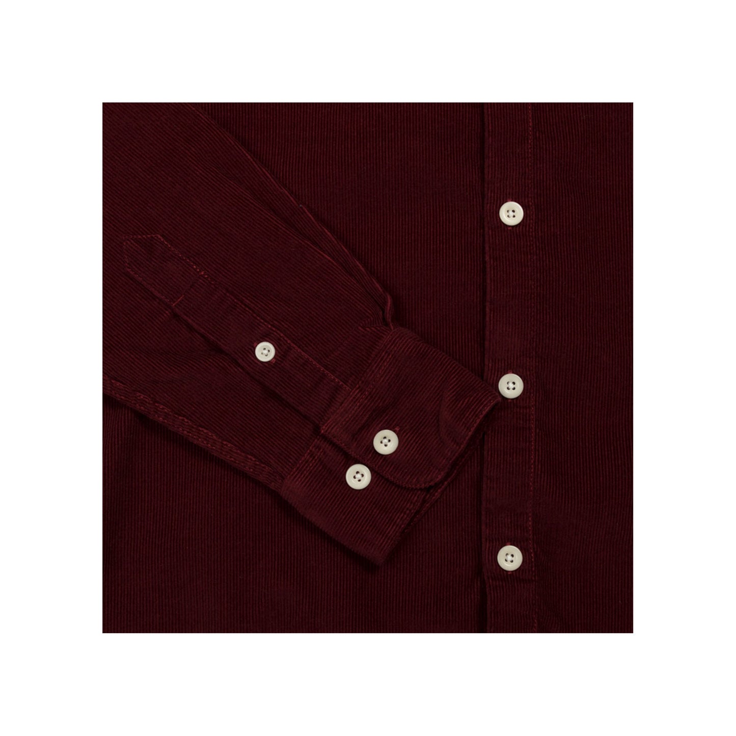 albam otto corduroy shirt in maroon
