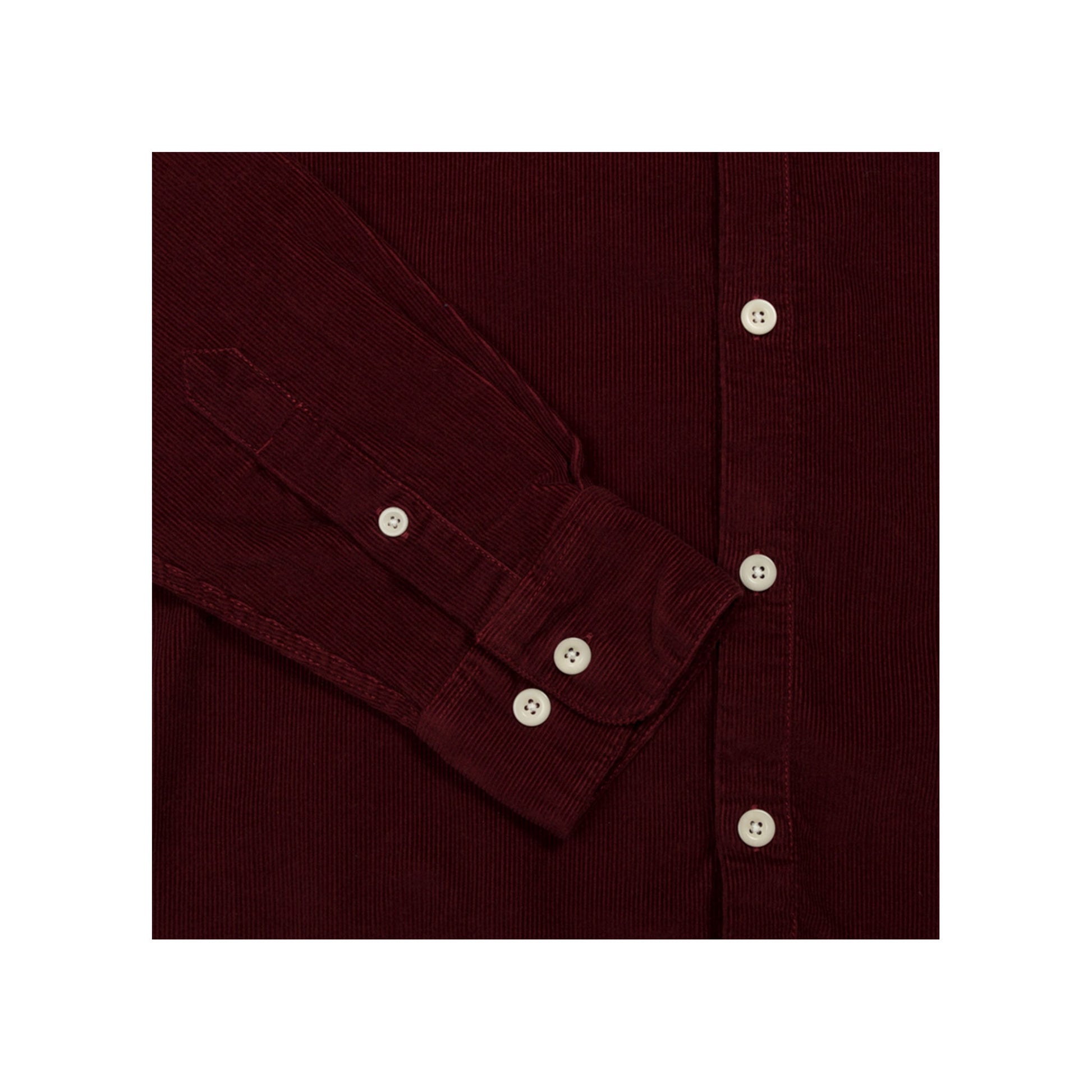 albam otto corduroy shirt in maroon