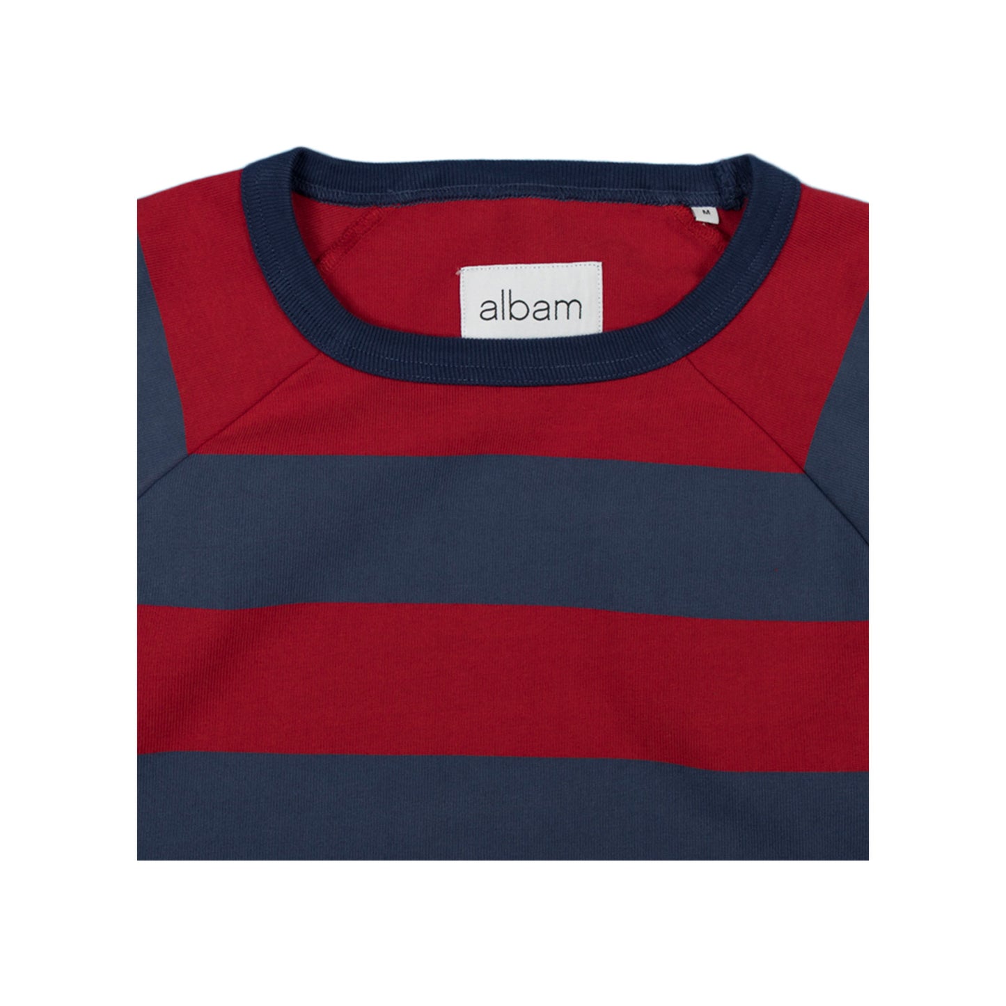 Raglan Striped Sweatshirt - Red/Navy - Wallace Mercantile Shop