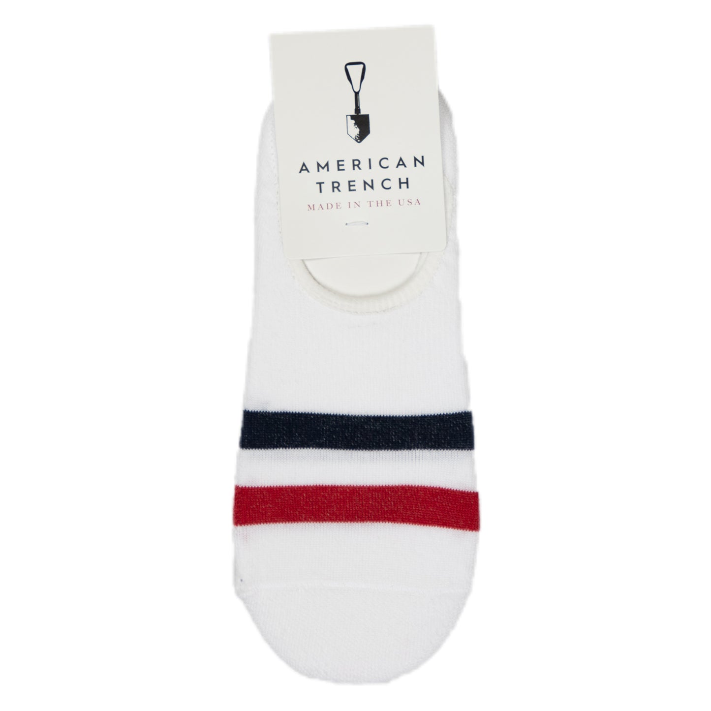 Large Kennedy No Show - White/Red - Wallace Mercantile Shop