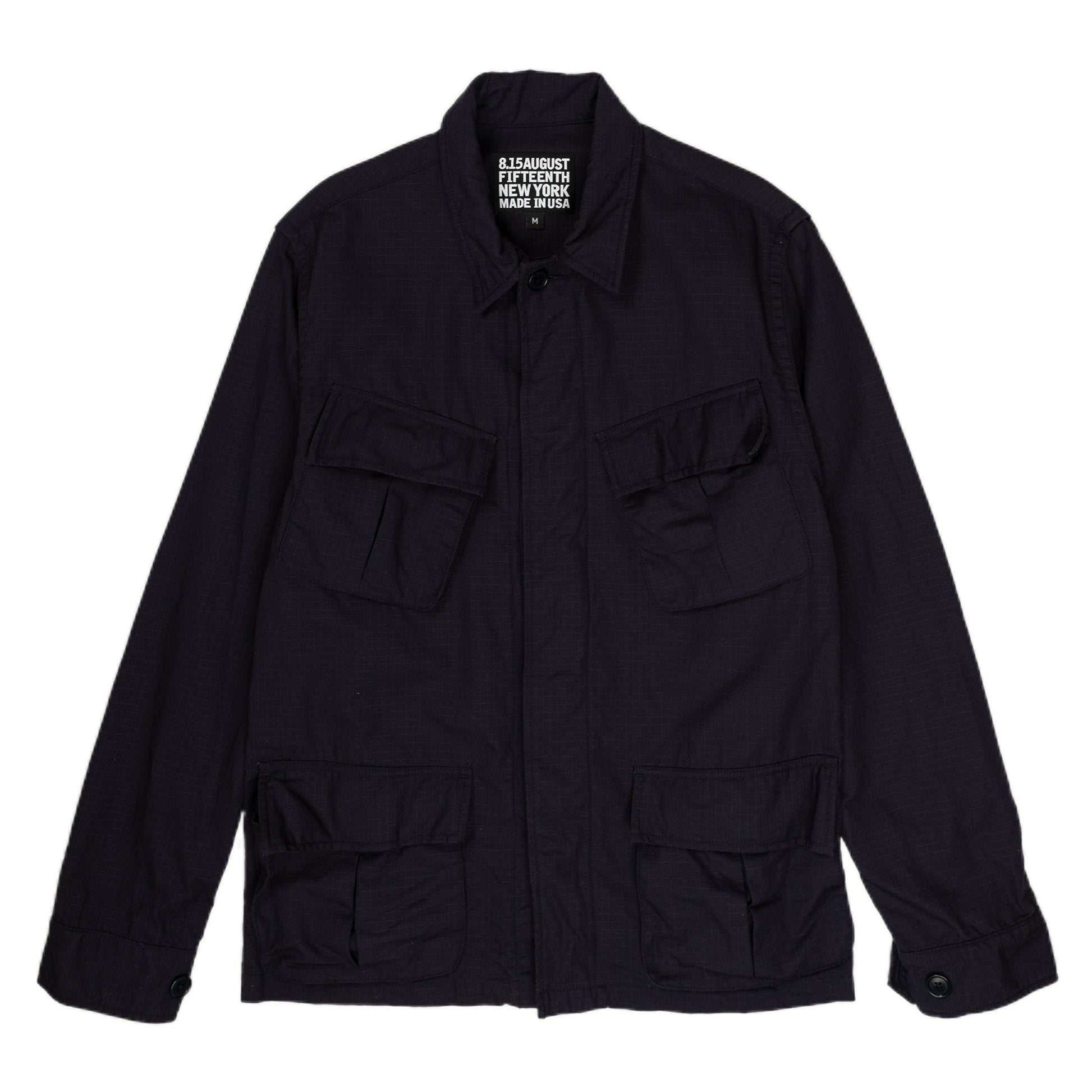 August Fifteenth Ripstop Jungle Jacket in Navy