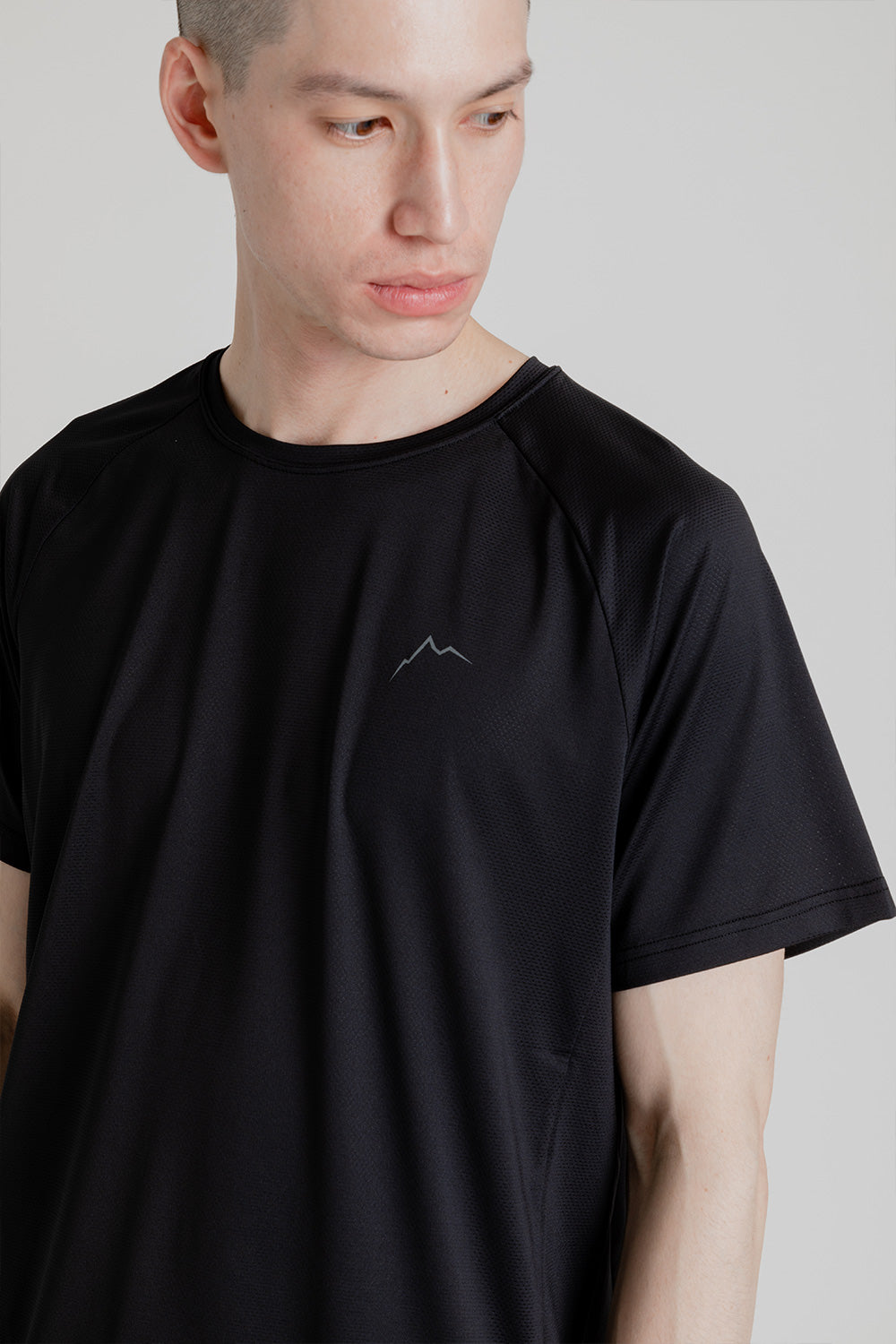 CAYL Logo Mesh Short Sleeve in Black